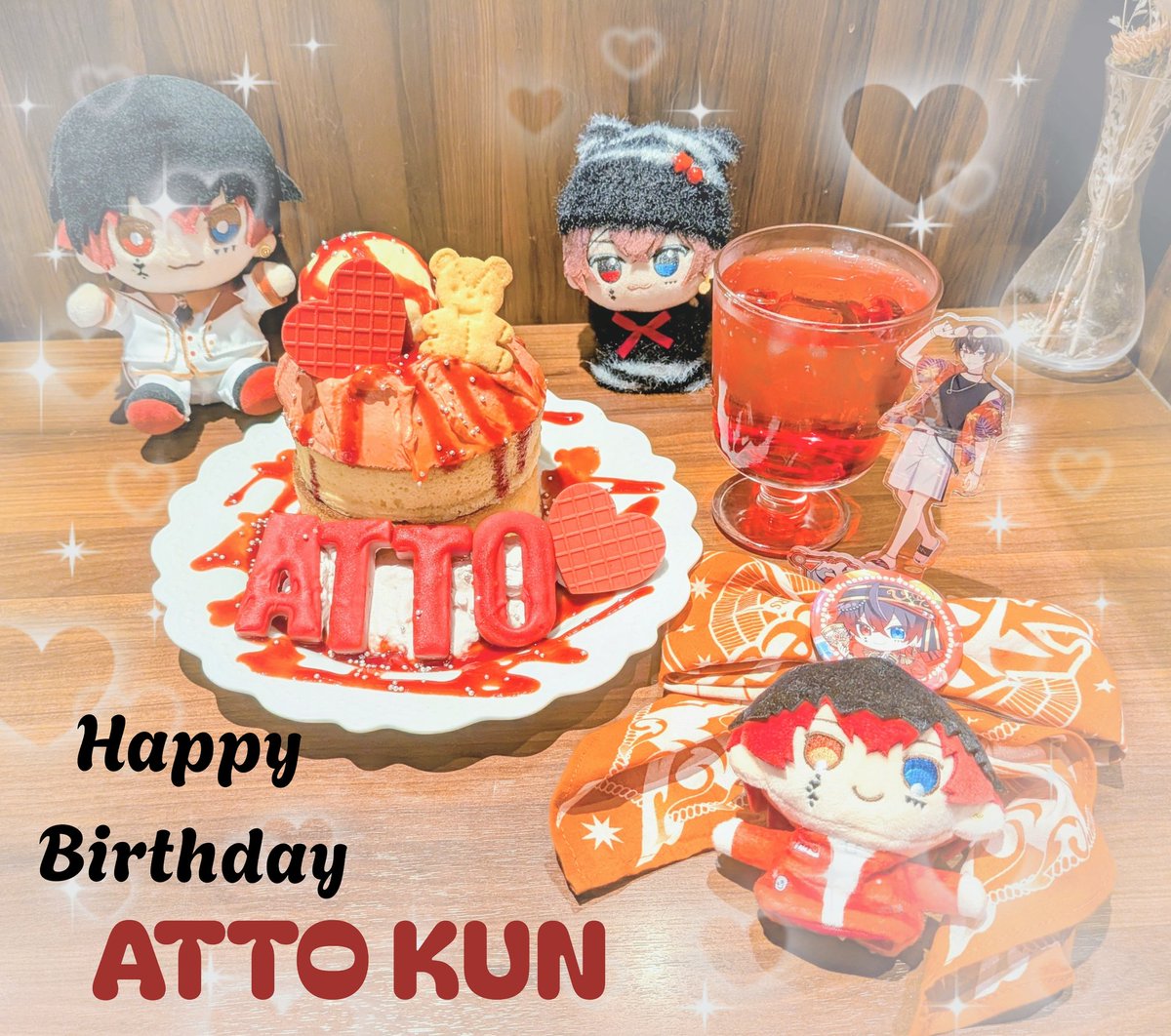 dollysmile's tweet photo. 🎂..HappyBirthday ATTO KUN..🎂
カウントダウン配信のあっとくんがメロ過ぎて忘れられません💗
更に飛躍した１年になりますように
ベルーナ連れてってください！
#あっとくん生誕2026 https://t.co/yhNaqLaIHk