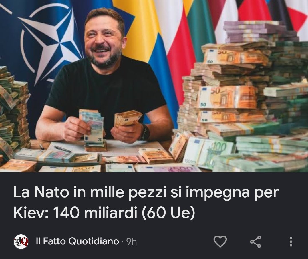 DiegoFusaro's tweet photo. Ecco dove vanno i soldi delle vostre tasse, bruciati per alimentare la folle guerra dell'attore Nato. https://t.co/IzENeBssJR