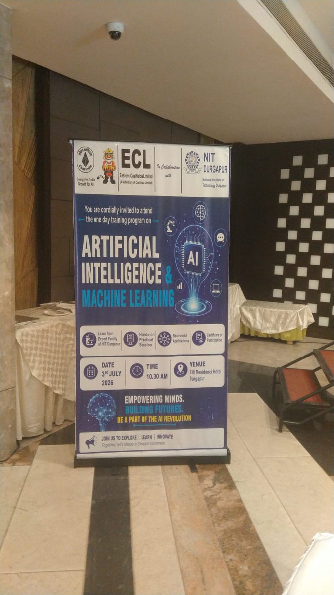 nit_durgapur's tweet photo. ECL and NIT Collaborate on AI Training for Coal Mining Excellence https://t.co/O15ZsfEu06