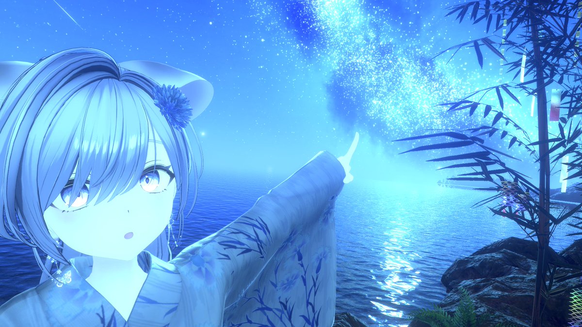 Ononoi_Moco's tweet photo. あまのがわ～🌌
#VRchat https://t.co/1LH0DV6bsM