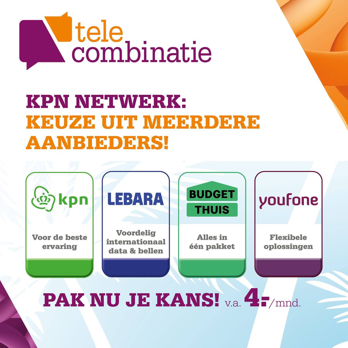 TC_Maas's tweet photo. Wist je dat je op het KPN-netwerk kunt kiezen uit meerdere aanbieders? Zo is er altijd een abonnement dat bij jouw wensen én budget past. Kom langs bij Maas #Telecombinatie, dan regelen we samen de beste deal voor jou. https://t.co/NG8eLH1DuW

#Schijndel#Vught#Best https://t.co/lmKAovaJ68