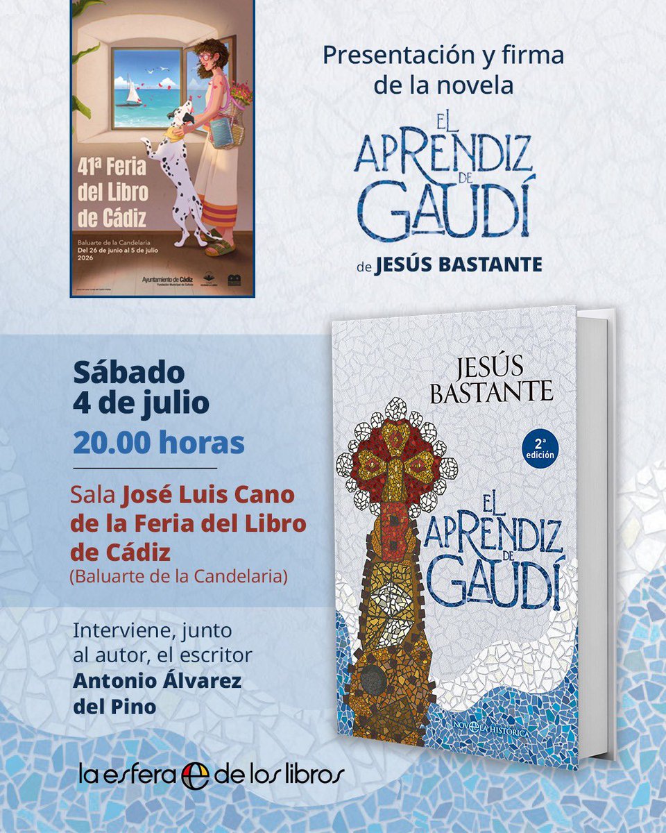 BastanteJesus's tweet photo. Noche mágica ayer en El Puerto de Santa María. Gracias a @JuanVFernndezd1 y a la Academia. Esta tarde, si gustáis, nos vemos en @FLCadiz @esferalibros #elaprendizdegaudi https://t.co/K2ZYK9q2zR