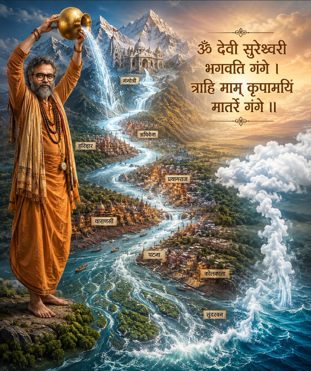 manoj_kumarbali's tweet photo. @paninianand @kkstau @KineticKeshav @aajtakradio 
चेप्टर # 2 -              ::::: गँगा :::::             पेज़ 1 / 2 🌊

बाबा! आपकी दलीलें अपनी जगह बेहद सुहावनी और दार्शनिक हैं, 
लेकिन दिल इन दलीलों से बहलता नहीं।

सायंस की थ्योरी और भूगोल की किताबों के लिए गंगा भले ही सिर्फ़ 
पानी का एक 'सर्कुलेशन' (चक्र) हो, लेकिन इस देश की चेतना, आस्था 
और संस्कृति के लिए गंगा सिर्फ़ पानी का चक्र नहीं है।

अगर सब कुछ एक ही चक्र है और सब पानी बराबर है, तो जब इंसान 
के कंठ में प्यास की आग लगती है, तो वह समंदर के उस खारे और 
ज़हरीले पानी की तरफ़ क्यों नहीं दौड़ता? आसमान से आवारा बरसते 
बादलों से अपनी प्यास की भीख क्यों नहीं मांगता? 🌧️

वह भागकर गंगोत्री की उसी बहती हुई पवित्र धार की दहलीज़ पर ही 
क्यों सर झुकाता है?

बादल पूरी कायनात में गरजते और बरसते हैं बाबा, मगर 'हर-हर गंगे' 
का वह रूहानी शोर सिर्फ़ उसी एक ख़ास किनारे पर होता है जिसे 
दुनिया 'गंगाघाट' कहती है। 🛕

जब आप 'पाणिनी आनंद' के रूप में हमारी स्क्रीन पर आकर बैठते हैं, 
तो हमारा नाता आपके उस साकार वजूद से होता है। ज्ञान तो ब्रह्मांड 
की हवाओं में आवारा घूम ही रहा है, मगर हमें उस ज्ञान की तसकीन 
सिर्फ़ आपकी आवाज़ के लम्स (स्पर्श) से मिलती है।

इस 'वॉटर साइकिल' की दार्शनिक आड़ लेकर आप हमारे दिलों में 
अपनी कमी के इस तीखे अहसास को झुठला नहीं सकते।🎙️

समंदर, अब्र, बर्फ़ ओ आब का इक चक्र है लेकिन 'मन',
जो प्यास बुझाए सामने बहकर, हम तो बस उसी को गंगा कहते हैं। ✨

जारी रहेगा... सांसों की मोहलत रही, तो शेष बात फिर होगी। ✍️
#paninianand #babamandal #babamandalpodcast #AajTakRadio #BabaIsBack #TeenTaal