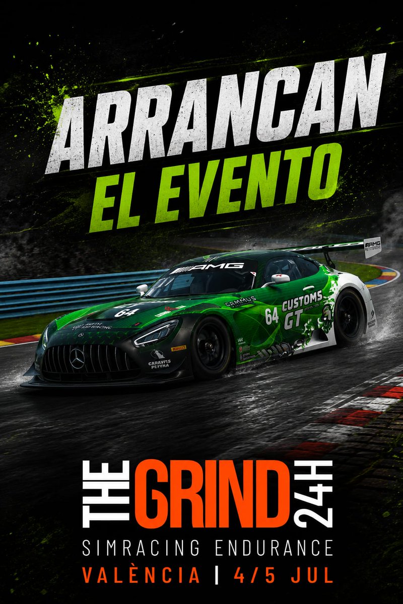 CustomsGT's tweet photo. #DiaDeCarrera 

🏆The grind 24hrs

🕹 @iRacing
🛣 Watkins Glen 

👤 @VictorConejo24
👤 @danieeelmg19
👤 Aytor Acosta 

🚘 Mercedes AMG GT3
🖌 @Tudor_vm

📺 https://t.co/lVTE2roBJA
📺 https://t.co/DNBYYxP9q6
⏰ 12:30 https://t.co/e3FfBDDl1W