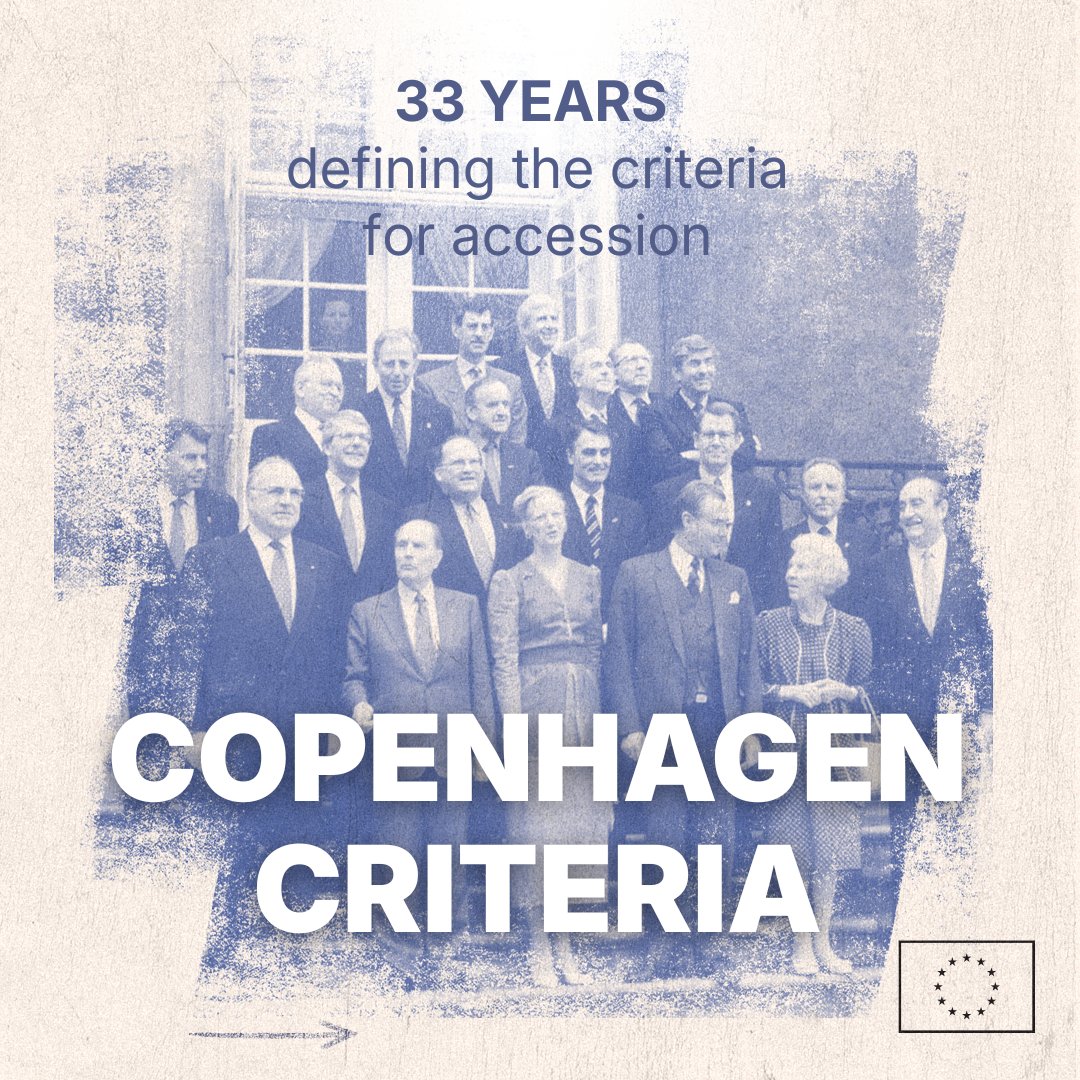 EU_Commission's tweet photo. Years of reforms, assessments, and negotiations. No shortcuts. 
 
Democracy. Rule of law. Market economy. Ability to implement EU law. 
 
Every candidate goes through the same process.
Read more here:
https://t.co/c3oYcgbdQd https://t.co/P3oXleV4QS
