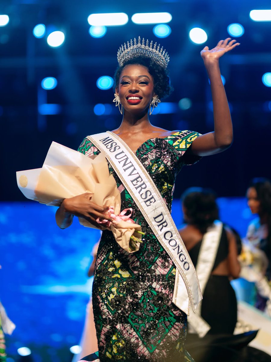 GomaFleva's tweet photo. #Culture 🇨🇩 #Mode | Jessi Kalambayi couronnée Miss Univers #RDC 2026, Kinshasa décroche la couronne nationale

https://t.co/BFO0rbyw4V https://t.co/km28V1Q9t3