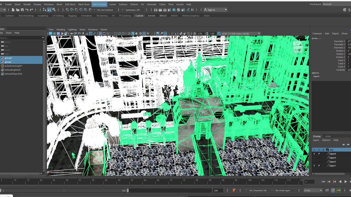 RuinedEraser's tweet photo. I might've messed up. I selected the entire scene and chose "soften edges" on a whim and now it's frozen. My last save was over an hour ago... https://t.co/yGRN6Jimo1