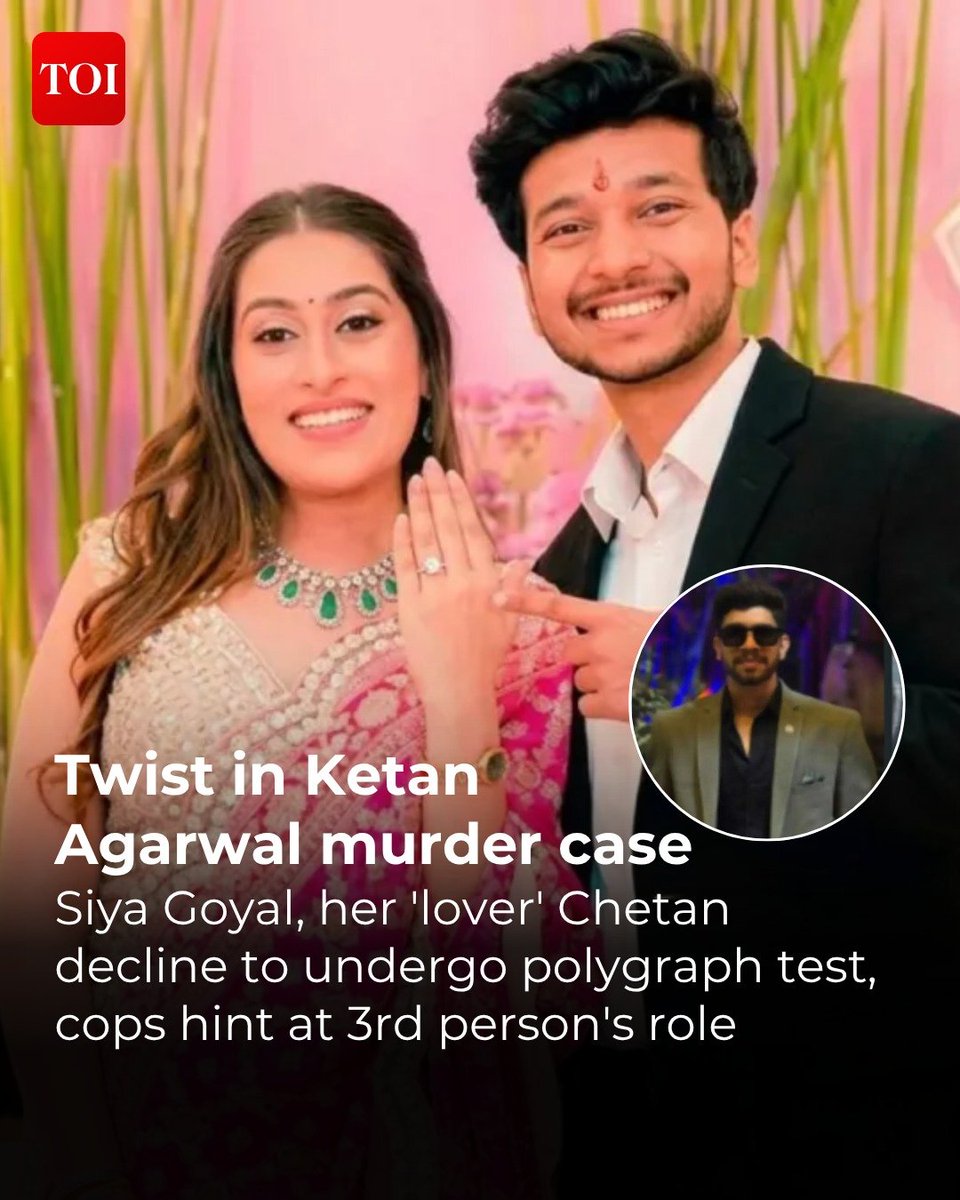 DeepikaBhardwaj's tweet photo. Siya Goyal &amp; Chetan Chowdhury decline Polygraph test

We are far away from knowing what actually happened to #KetanAgarwal

Now that the police custody is over, bleak chances of any truth coming out from these two culprits atleast 

HOPE KETAN GETS JUSTICE https://t.co/xxbq9N5TLX