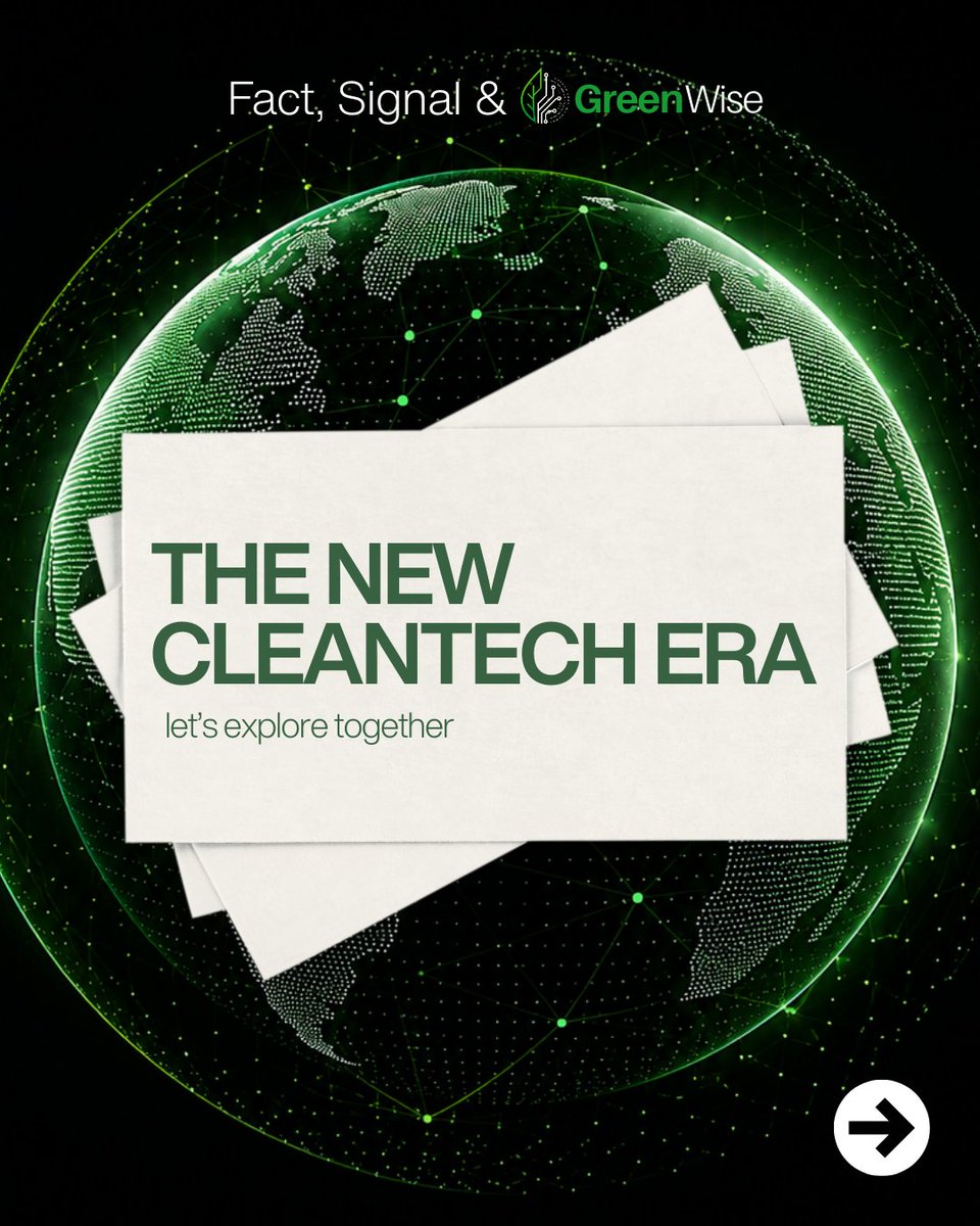 GreenWiseBV's tweet photo. The next era of cleantech isn't about saying the right things.

It's about building technologies that create measurable value in the real world.

Here's what that shift looks like.

→ Swipe to explore.

#GreenWise #BoğaziçiVentures #CleanTech #AI https://t.co/E7bN7pDbCW