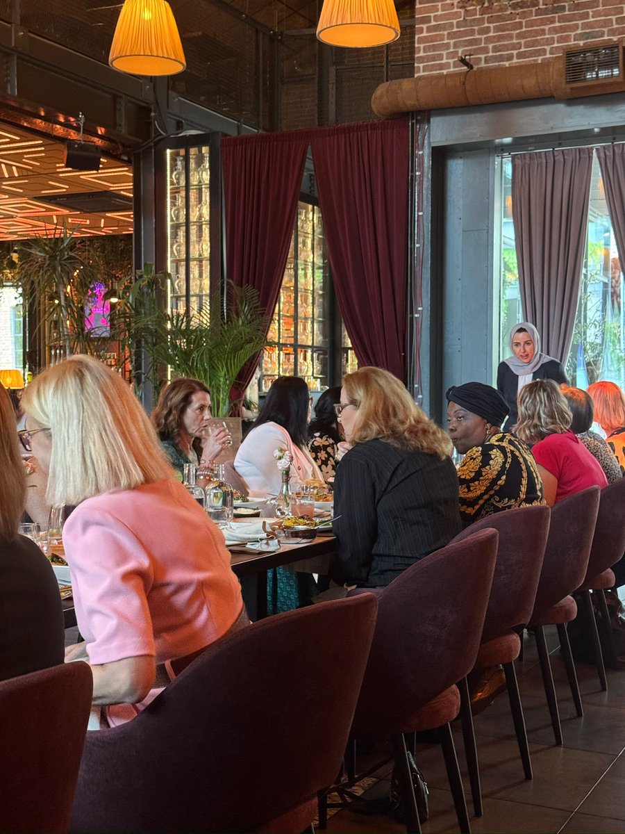 AlshahwanEnass's tweet photo. It was my pleasure to host a luncheon in celebration of the International Day of Women in Diplomacy, bringing together women ambassadors accredited to Warsaw and distinguished officials from @MSZ_RP, led by Deputy Minister Henryka Mościcka-Dendys.

The gathering was a meaningful opportunity to celebrate the invaluable contributions of women to diplomacy, strengthen dialogue and friendship, and highlight Saudi Arabia’s commitment under Vision 2030 to empowering women and inspiring the next generation of diplomats.

#WomenInDiplomacy 
#Vision2030