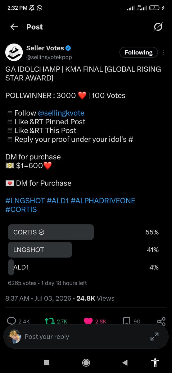 pizzatined's tweet photo. @sellingvotekpop @sellingkvote FOR #CORTIS https://t.co/yDklcLcVRn