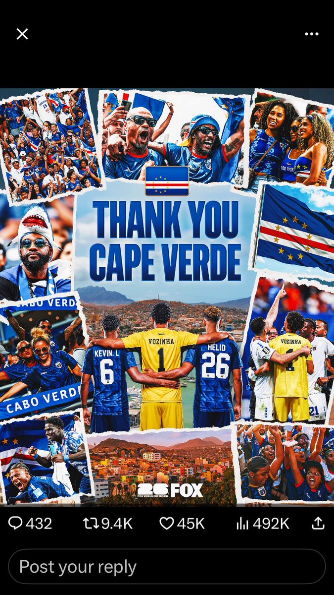 Davsmy1's tweet photo. Real Stars of World Cup 26 Cape Verde 🇨🇻🇨🇻 https://t.co/KN2oSXl4p3