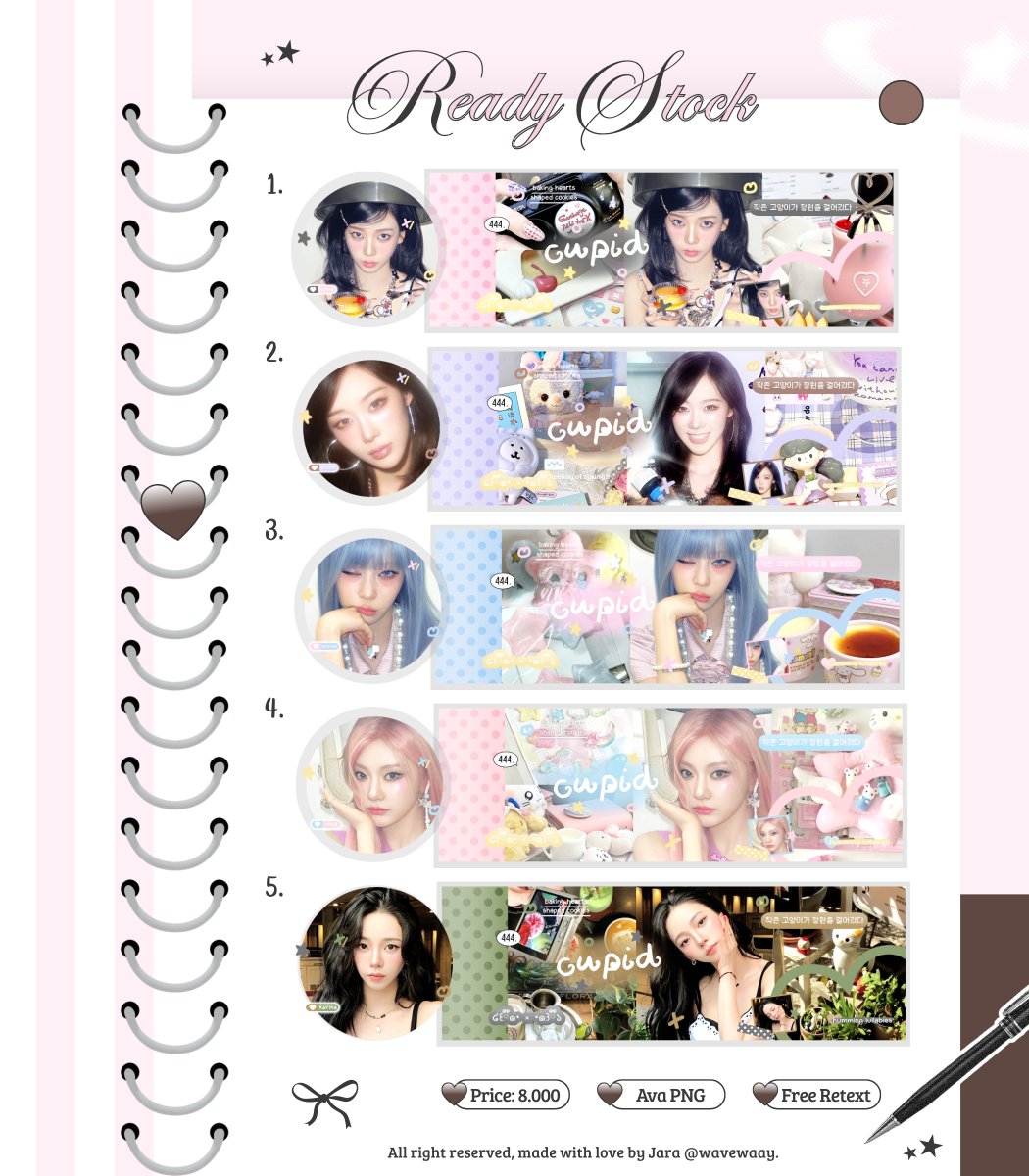 deobitnna's tweet photo. bantu repostnya yaa, timakaci! ⭐🎀

alo aloo, aku bawa layout rs aespa yang cantik cantik ini buat kalian jemput sekarang jugaa <33 mention after dm yaaa, fast respon ke tele/wa aku kkay! happy shopping 🛍️🛒 

💰QRIS

#bealanja ready stock karina giselle winter ningning https://t.co/1zbxQCtGf2