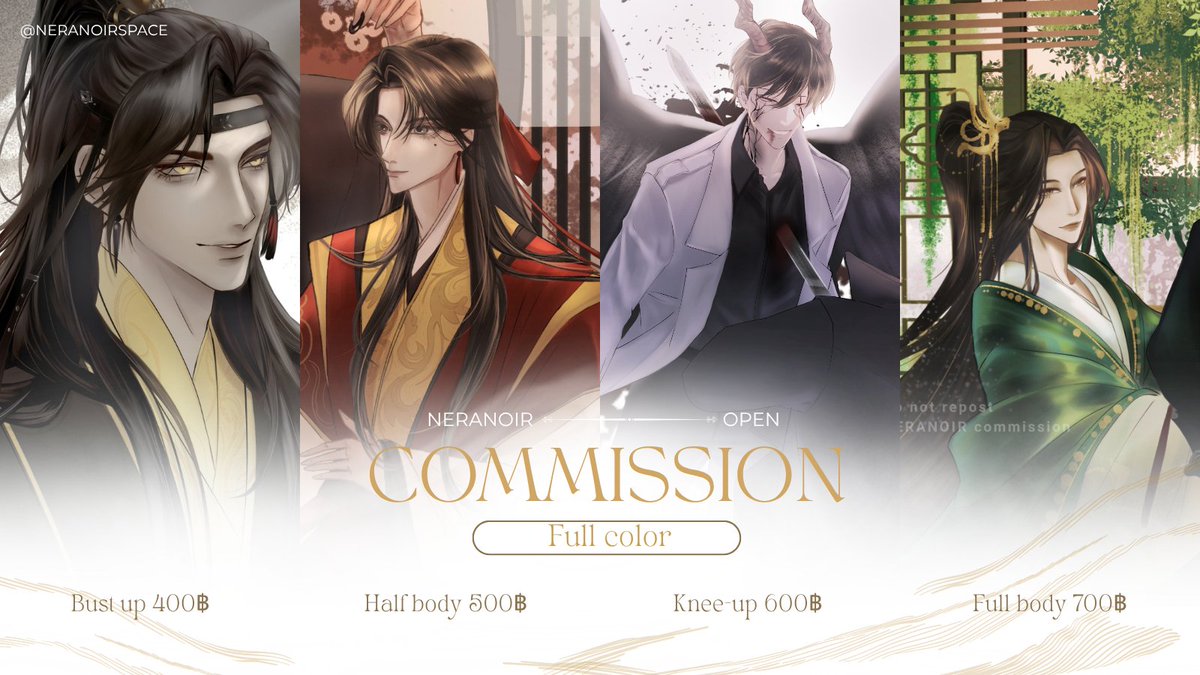 neranoirspace's tweet photo. ✧Pls rt+🤍 
[Commission รอบกรกฎาคม°‧🫧⋆.ೃ]

📢โปรจองวันนี้-15ก.ค. ลดไปเลย10% 

— ภาพประกอบสี /ปกนิยาย
— ภาพประกอบขาวดำ
รับจำนวน 3 คิวᵎ!ᵎ

— CHIBI 
รับเรื่อย ๆ ไม่มีจำกัด

✧ เชิงพาณิชย์x2
✧ ไม่รับงานเร่ง

📌รายละเอียดเพิ่มเติม : https://t.co/uP8TSScNAl

สนใจdmสอบถามหรือจองใต้เมนชั่น (ไม่ตอบเกิน24ชม. เมนชั่นตามได้เลยค่ะ บางทีข้อความไม่ขึ้นㅠㅠ)

#commissionTH