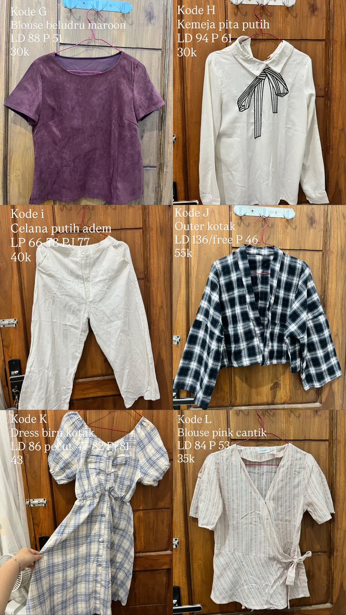 itsfasamu's tweet photo. preloved like new (cuma 1 aja yang ada minusnya) ! bahan enak, adem, lembut ada! start 25-60k aja!
kemeja, blouse, outer, cardigan, dress, celana. ada yang brand
oren &amp; cod ✅ (harga +adm 18%)
adm kecil/no adm bisa split pay (dijamin amanah)
pengiriman dari surabaya, jawa timur https://t.co/Nq6L4CbSJh