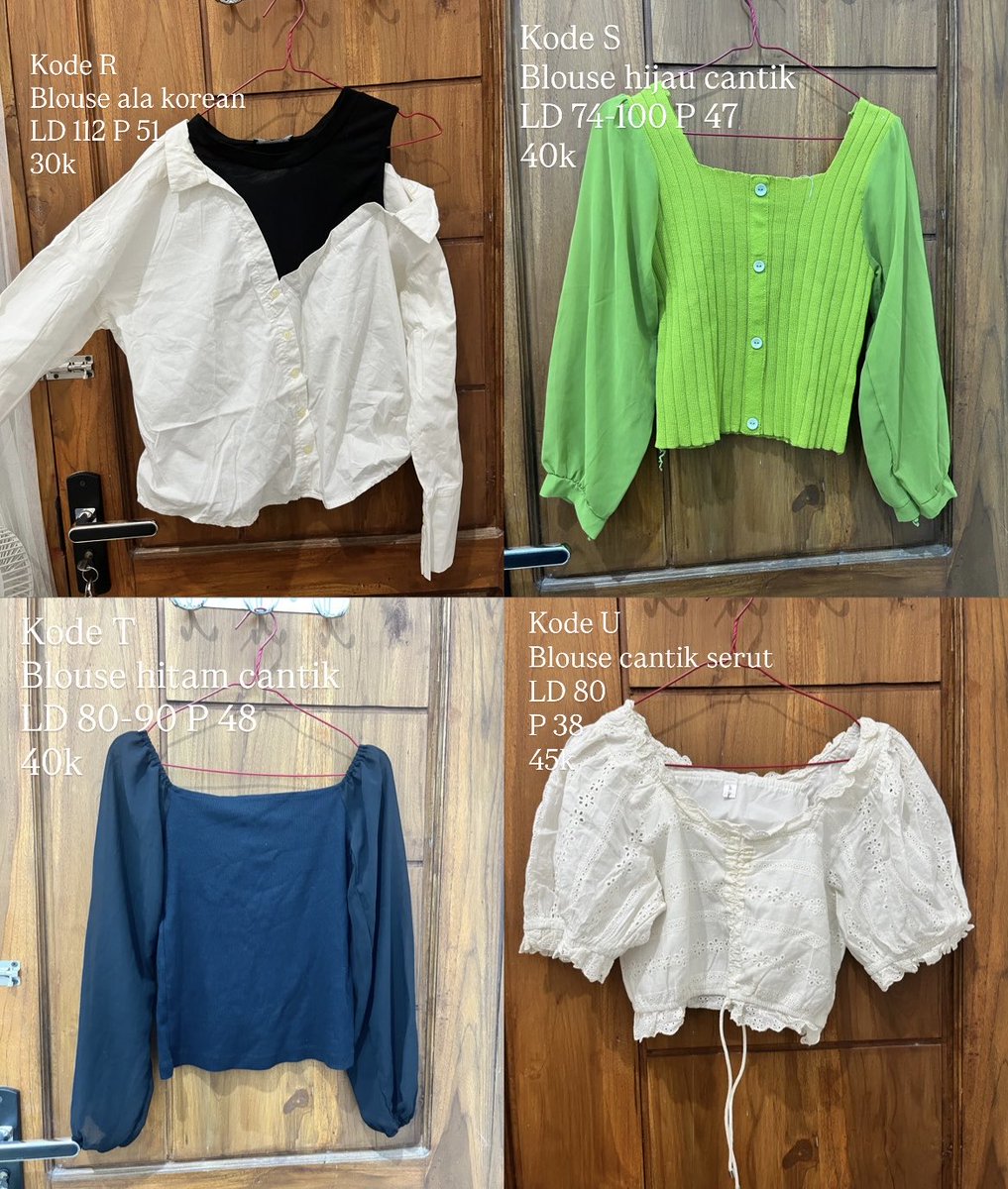 itsfasamu's tweet photo. preloved like new (cuma 1 aja yang ada minusnya) ! bahan enak, adem, lembut ada! start 25-60k aja!
kemeja, blouse, outer, cardigan, dress, celana. ada yang brand
oren &amp; cod ✅ (harga +adm 18%)
adm kecil/no adm bisa split pay (dijamin amanah)
pengiriman dari surabaya, jawa timur https://t.co/Nq6L4CbSJh
