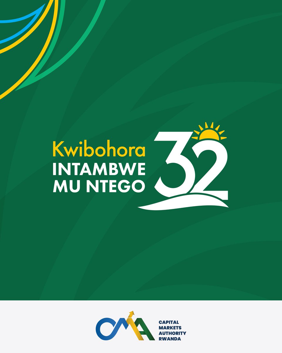 CMARwanda's tweet photo. #CMARwanda yifurije Abanyarwanda bose n’inshuti z’u #Rwanda Umunsi mwiza wo Kwibohora ku nshuro ya 32.

Turizihiza Umunsi wo Kwibohora kandi turibuka intwari zabohoye igihugu cyacu, ndetse zikomeje gukora ubudahwema zigamije iterambere ry’igihugu cyacu.

#Kwibohora32 https://t.co/oHkGkM1HzB