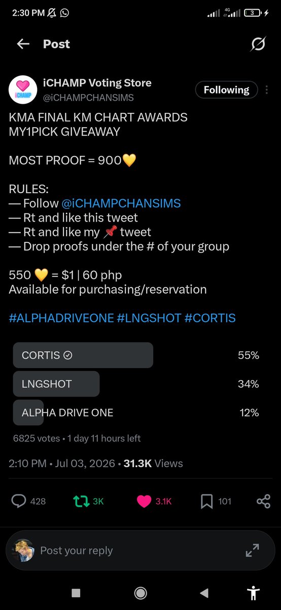 pizzatined's tweet photo. @iCHAMPCHANSIMS FOR #CORTIS https://t.co/lJxVIsNjWz