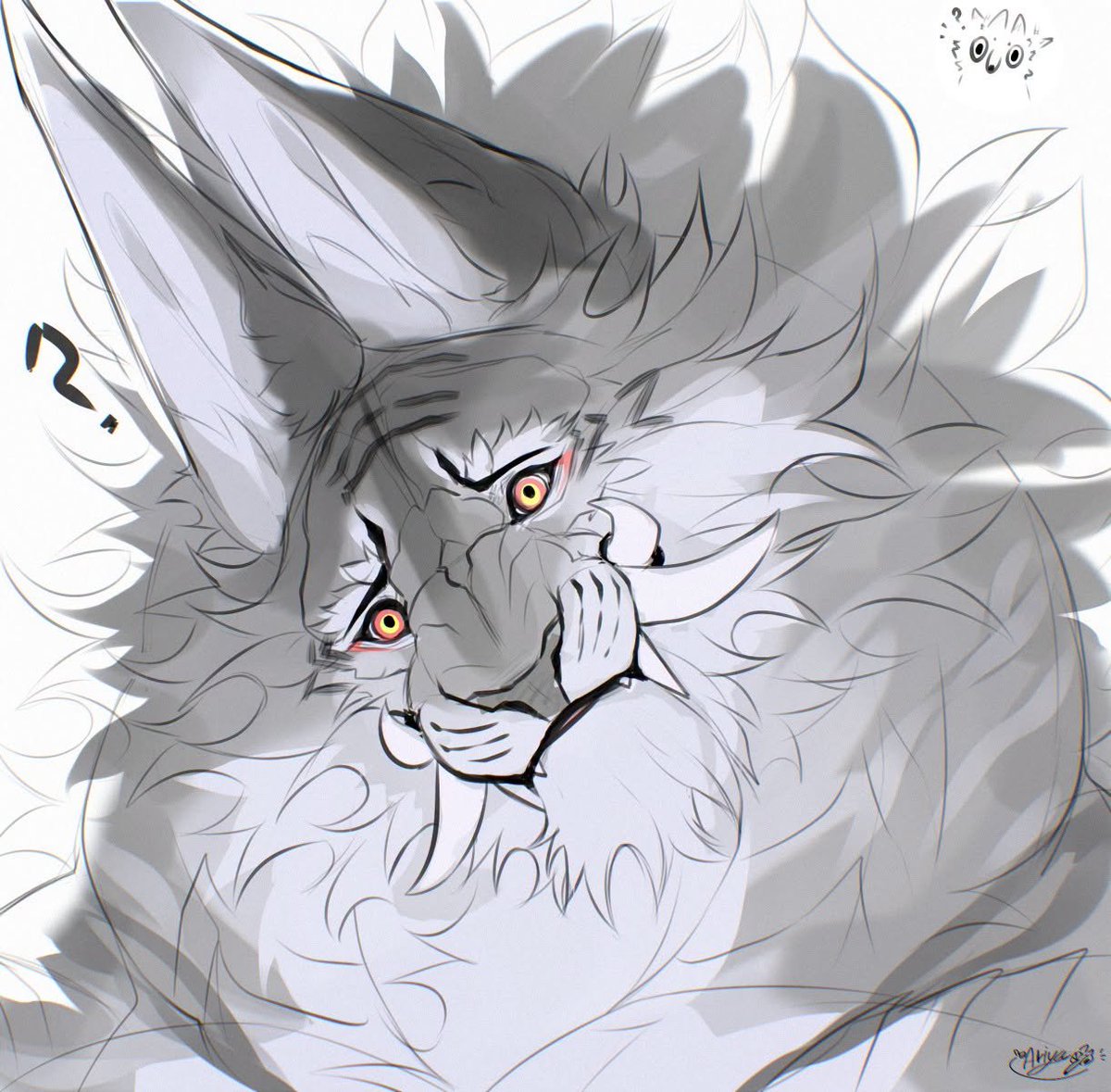 ariyakonsuay's tweet photo. when Bunny calling Good boi or he detected any high pitch noise :

I yoinked his hair and horns on his Beast form for now 

so we can clearly see how his long ears goes from : ✈ to 5G🛜 work. https://t.co/3mZBgO2XGo