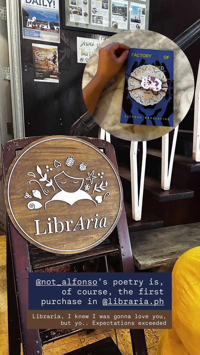 not_alfonso's tweet photo. Random, tender posting: it warms my heart when friends share photos of my book in random places (pictured here are in SF, Cubao, and Duma) 🥹🫶 https://t.co/0SF7WDgOhh