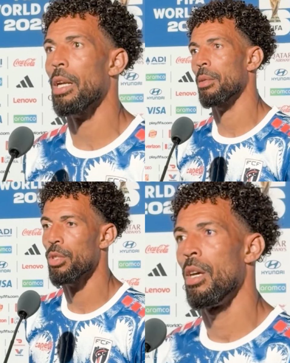 RBcleay's tweet photo. 🇨🇻カーボベルデ主将ボジーニャ、敗退後のコメントが泣ける…。
「僕たちは立ったまま倒れた。」
世界王者アルゼンチンを相手に最後まで互角に戦い抜いたカーボベルデ。敗れはしたが、その戦いぶりは世界中のサッカーファンの心を打った。👏❤️ https://t.co/DIRMQqG2OC