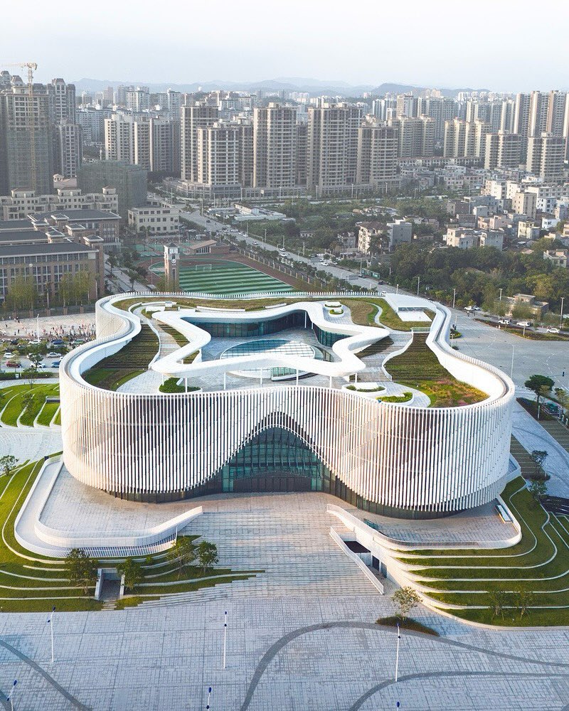 parametricarch's tweet photo. ♾️ Yangjiang Cultural Center by Architectural Design &amp; Research Institute of SCUT + Yifang Design Group https://t.co/ebGBRGAw3U