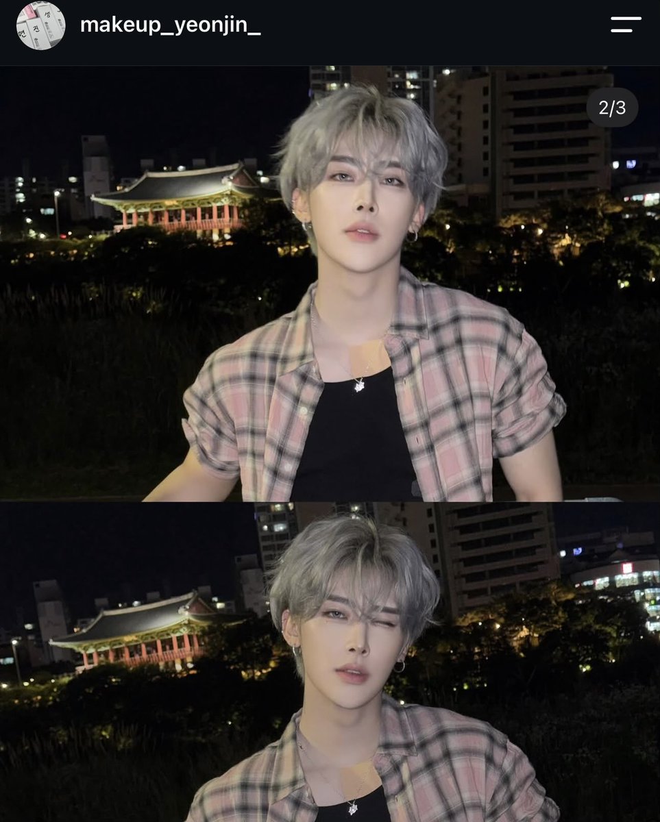 suhopeacheeks's tweet photo. Yeonjin finally posted ricky. I really love her makeup. The urban decay one was good too https://t.co/4NGxuYyW2P