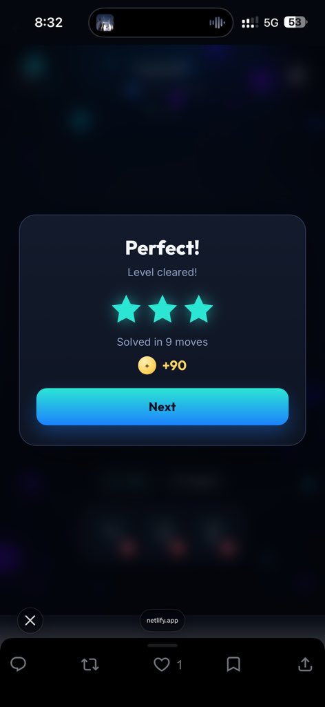 DivineHeard's tweet photo. #HCOW #HASHCOW #TINT
Had a blast playing TINT hard level today super satisfying when the tubes finally match! Clean UI, smooth animations, and the daily puzzles are fun.
Noticed a minor inconsistency in move counting on completion.
Loving the direction you’re taking @HCOW_Official 🔥
