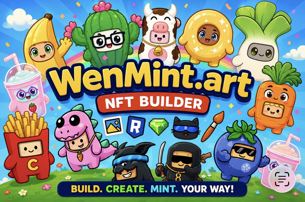 WenMintArt's tweet photo. 👾 BUILD. CREATE. MINT. 👾

CHIBIS coming Soon to @WenMintArt https://t.co/oA8OaUG8zY