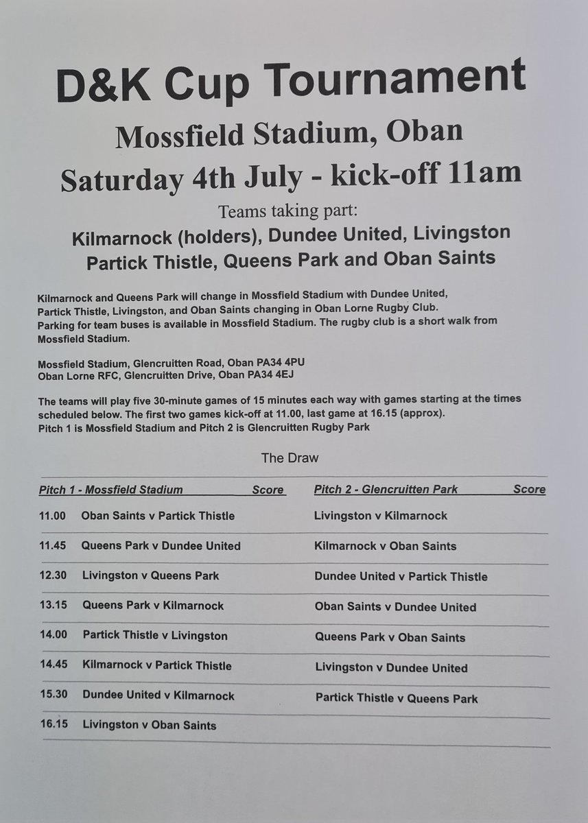 OBAN SAINTS AFC (@OBANSAINTSAFC) / Posts / X
