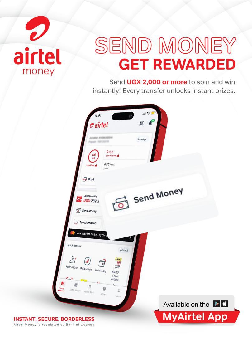 javisstunner's tweet photo. Simply get rewarded after making your next money transfer on Airtel Money.
Send money with the MyAirtelApp and spin the wheel for instant prizes.
#SpinAndWin
#InstantWin https://t.co/M7KuMXQ5Rk