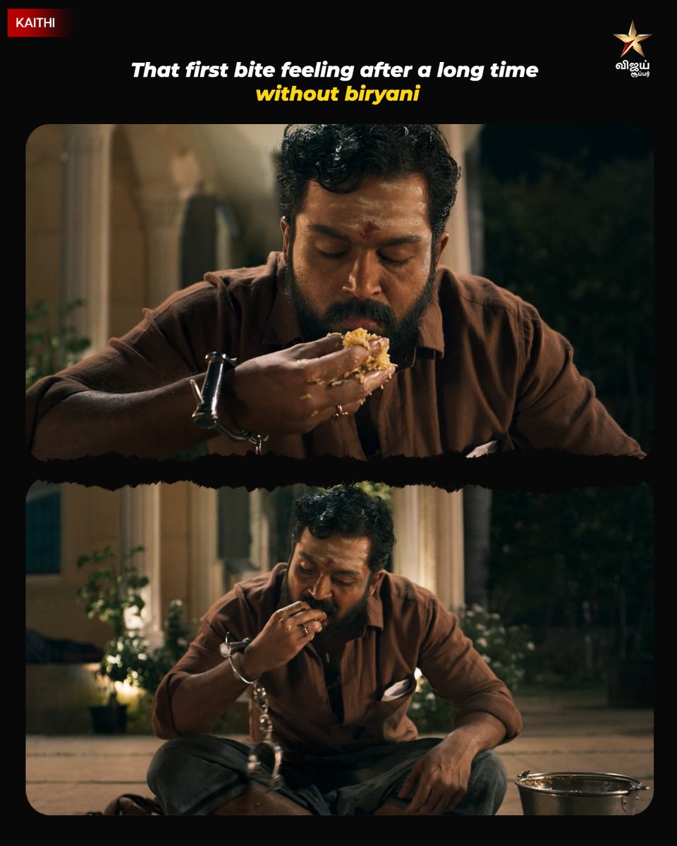 VijaySuperOffl's tweet photo. Biriyani lovers...✨
#vijaysuper #Supercinema #Kaithi https://t.co/f4ww8xwSx0
