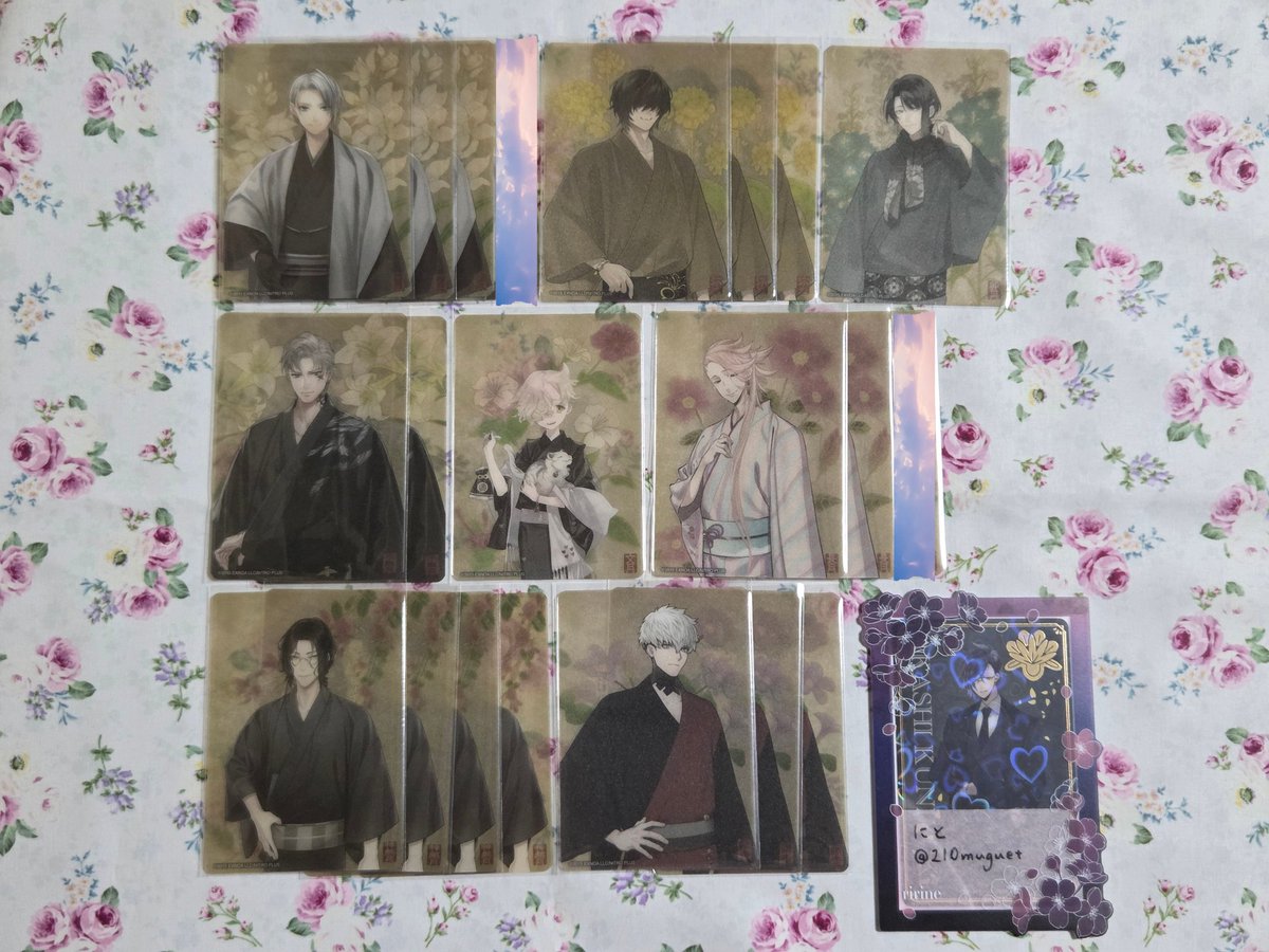 210muguet's tweet photo. 【交換】刀剣乱舞 華こよみ絵巻 第五弾 トレーディングミニクリアカード クリアカード クリカ

譲
★長義3、〇桑名3、松井、★山鳥毛2、五虎退、●宗三2、〇南海4、●大千鳥3

求
明石

★は●＞〇含む交換。

郵送希望。
都内お手渡しご相談可能。

よろしくお願いいたします。 https://t.co/tTr6MGJ9rh