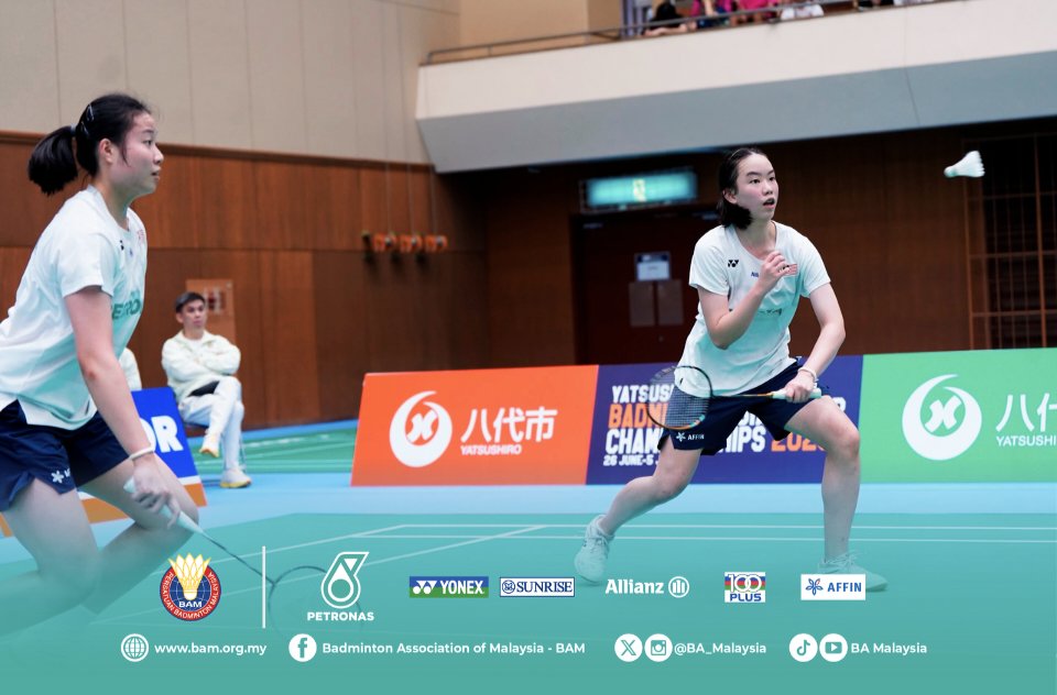 BA_Malaysia's tweet photo. #AsiaJuniorChampionships2026

WD | SF

#JPN 🇯🇵 Aoi Banno-Yuzu Ueno 2️⃣def. #MAS 🇲🇾 Genevie Lim-Low Zi Yu 4️⃣16-21, 21-17, 21-17

⏱️ 1 hr 18 mins

Genevie-Zi Yu claimed the bronze medal after a hard-fought three-game battle against the Japanese pair🥉

#BadmintonMalaysia https://t.co/duMdasSusz