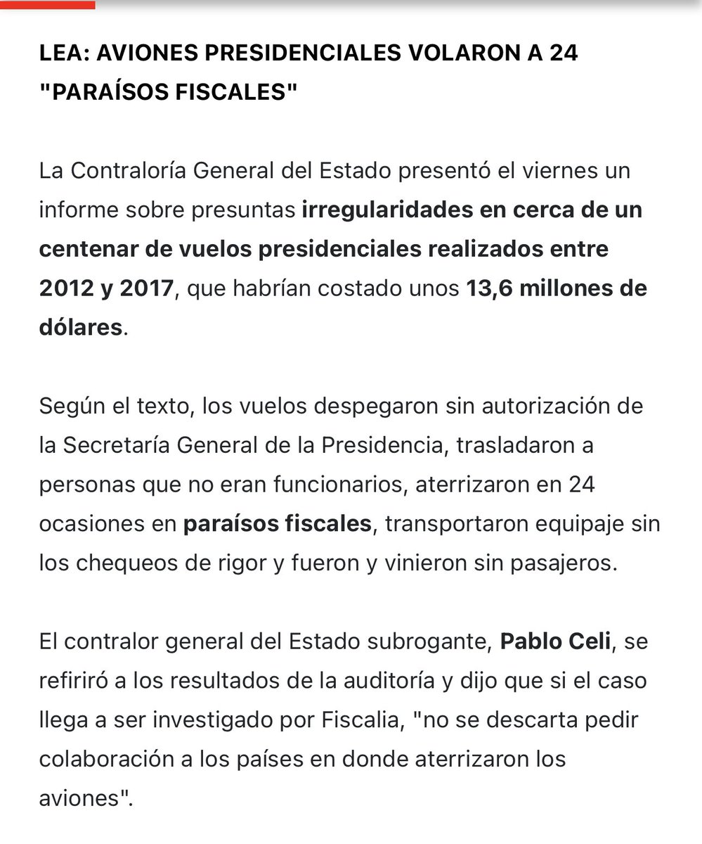 MashiRafael's tweet photo. Cabo Verde es el «paraíso fiscal» donde aterrizamos diez veces hasta el 2013, como nos «acusó» la Contraloría del delincuente Pablo Celi.
La realidad es que hasta ese año solo teníamos el avión Legacy, de corto alcance, y Cabo Verde o Canarias eran ineludibles paradas para llegar a Europa.
Desde el 2013, con el avión Falcon, ya no fueron necesarias esas escalas.
Otro ejemplo de todo lo que hemos tenido que aguantar estos años.🤷🏻‍♂️
#LosCorrruptosSiempreFueronEllos