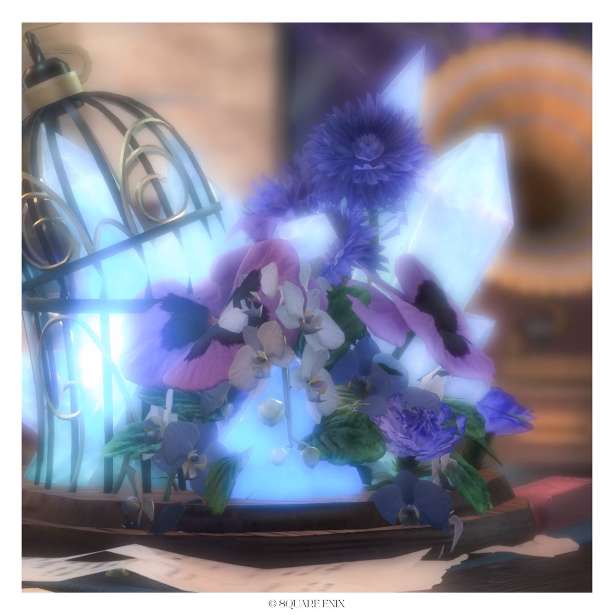 stroll_ff14's tweet photo. あまりにも綺麗で美しい蒼い空間でした
お邪魔しました𑁍 https://t.co/Cjb8SZf2Rt