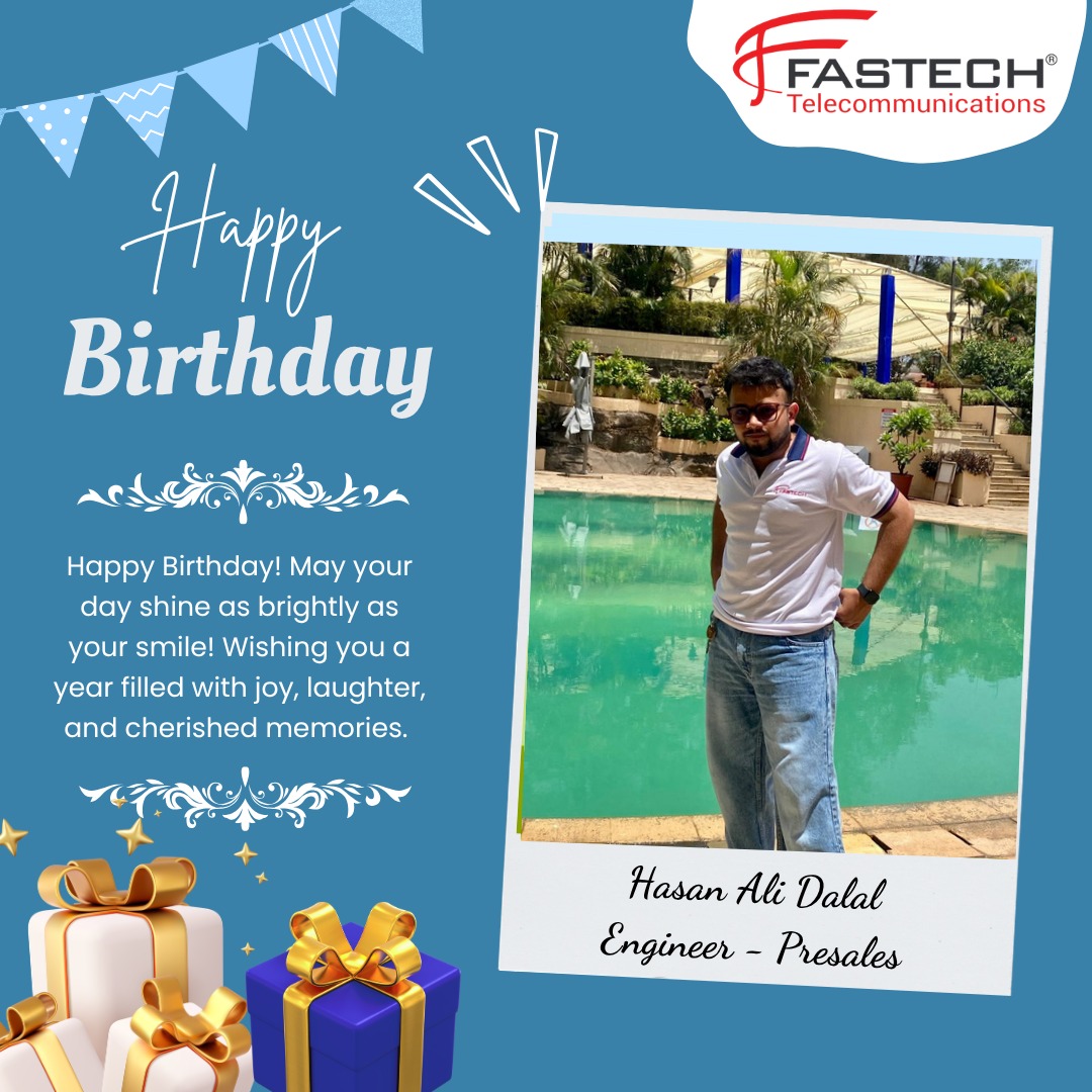 fastech_T's tweet photo. Wishing Hasan Ali Dalal a very Happy Birthday!
May this year bring you immense growth, happiness, and success.
.
.
#HappyBirthday #BirthdayWishes #EmployeeBirthday #EmployeeSpotlight #BirthdayCelebration
#Mumbai #Fastech #FastechFamily #fastechtelecommunications https://t.co/5WticxnEqG