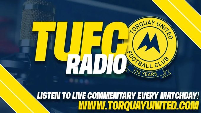 TUFC1899's tweet photo. ⚠️ 𝗗𝗼𝗻'𝘁 𝗙𝗼𝗿𝗴𝗲𝘁!

If you can't make it to Buckland Athletic for Torquay United's opening pre-season friendly this afternoon, there will be live &amp; exclusive commentary of the full match on TUFC Radio from 1.50pm!

📻 https://t.co/Zzr86M5eyx

#tufc | #BUCTOR https://t.co/1TK91qc7wx