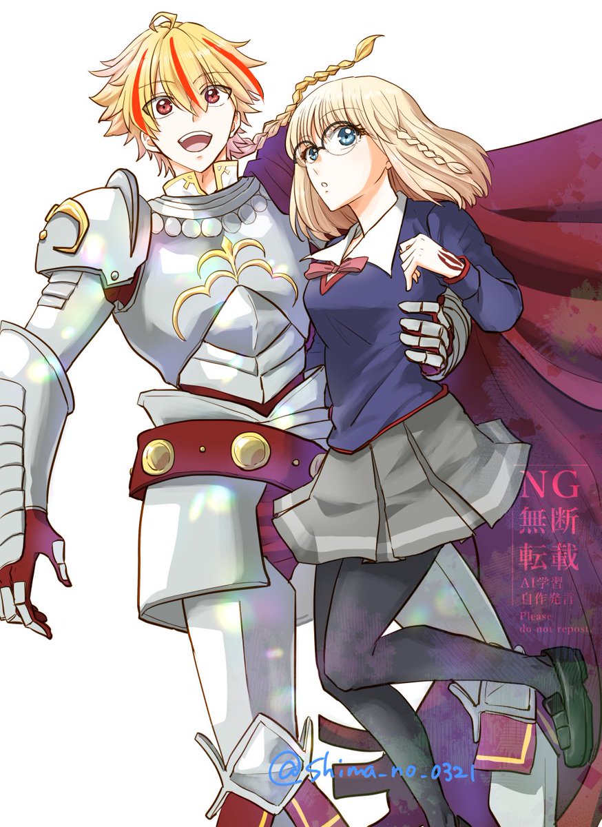shima_no_0321's tweet photo. リチャアヤ絵 https://t.co/wbco4xgFil