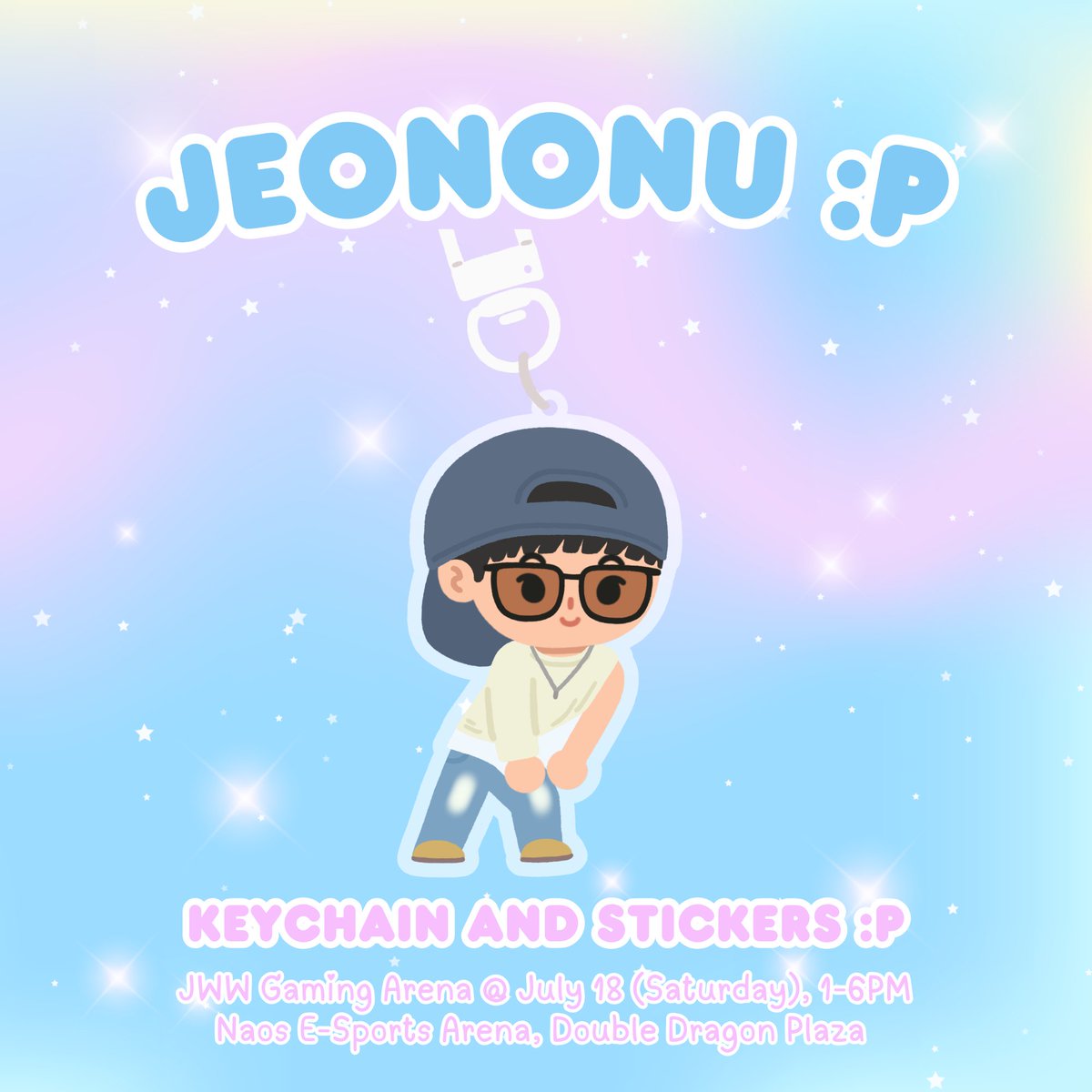 secondlifed's tweet photo. jeononuuuu :P

5.5cm keychain - P180
5cm sticker - P30

firstly available at #JWWGamingArena!

july 18, 2026 (saturday) 1pm – 6pm
naos e-sports arena, double dragon plaza

see you there! :P https://t.co/0SzQLj06UN