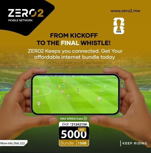 ZERO2_Mw's tweet photo. ⚽From Kickoff to the Final Whistle, ZERO2 Keeps You Connected!📱🔥
Every pass, every goal, every unforgettable moment deserves a fast &amp; reliable connection. Stream every match without missing a second with ZERO2's affordable data bundles.
Get the 15GB Bundle for only MK5,000 https://t.co/1i4Ybrpo5m