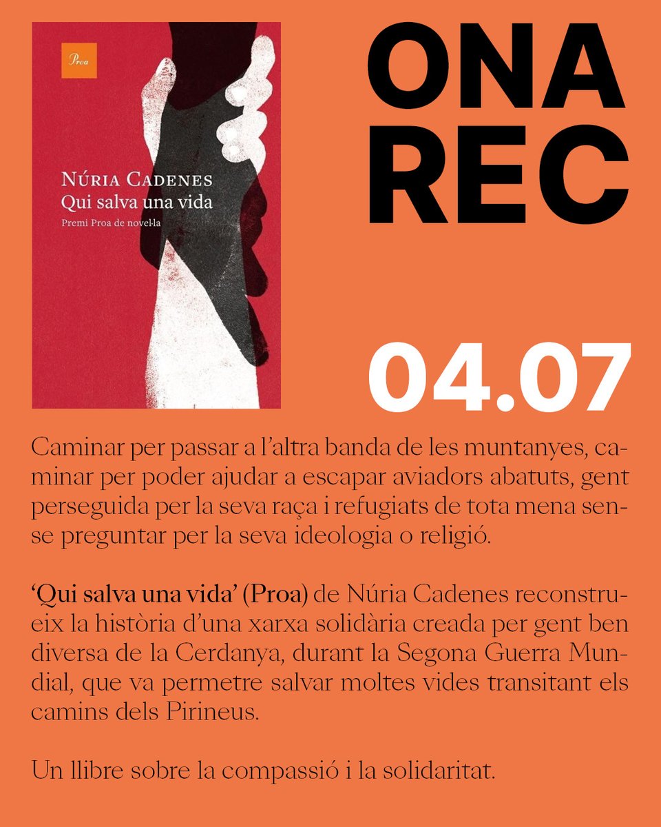 OnaLlibres's tweet photo. #APEU! L'ona REComana d'avui és 👉https://t.co/7zptvQE51E
🌊🫶📚 Cada dia passen llibres! https://t.co/Gcp4ZswkYP