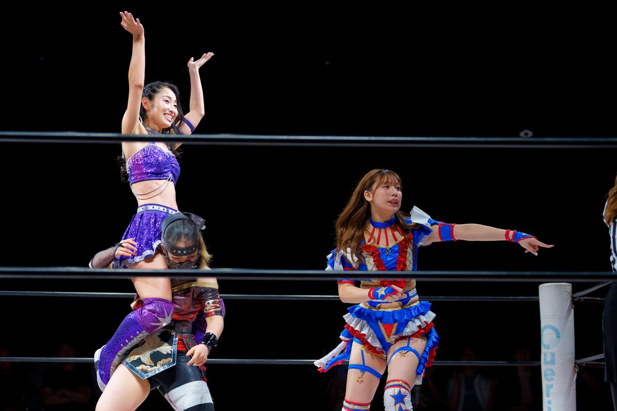 di_zhy's tweet photo. 2026.7.4 新木場1stリング

#tjpw #荒井優希 #芦田美歩 #ハットリ桜 https://t.co/hQjz42S4nG