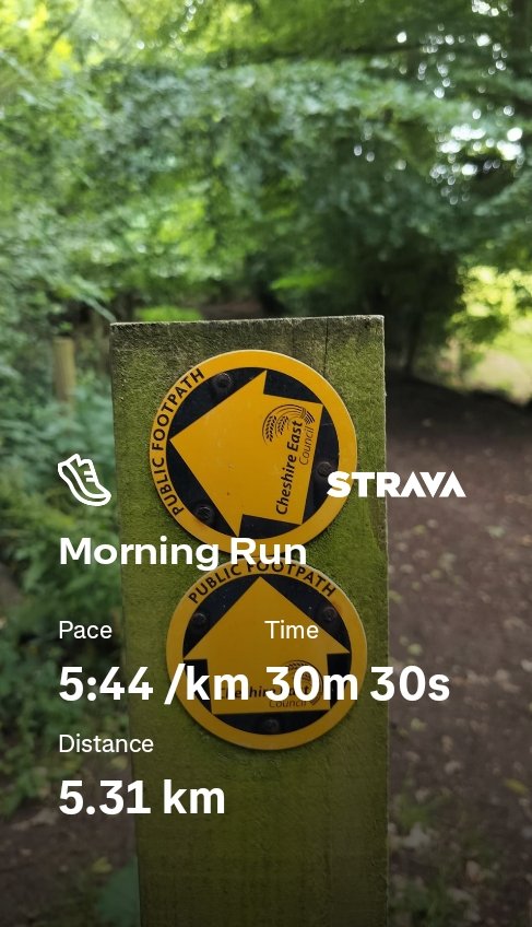 MillingtonSally's tweet photo. Morning 5km run
Exploring the trails at my folks - there are loads! Along the incline which was used for the pits back in the day, on Middlewood way where I rode my bike as a kid, and back past the old pump house.
Happy Saturday! 😀🏃♀️
#Poynton #Running https://t.co/b8UnlYSwcz