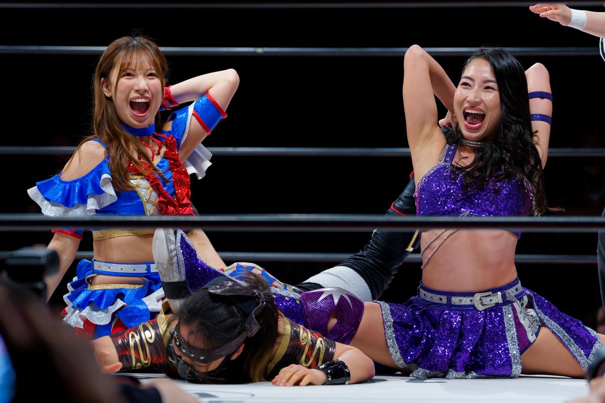 di_zhy's tweet photo. 2026.7.4 新木場1stリング

#tjpw #荒井優希 #芦田美歩 #ハットリ桜 https://t.co/SR2IWNHR3x