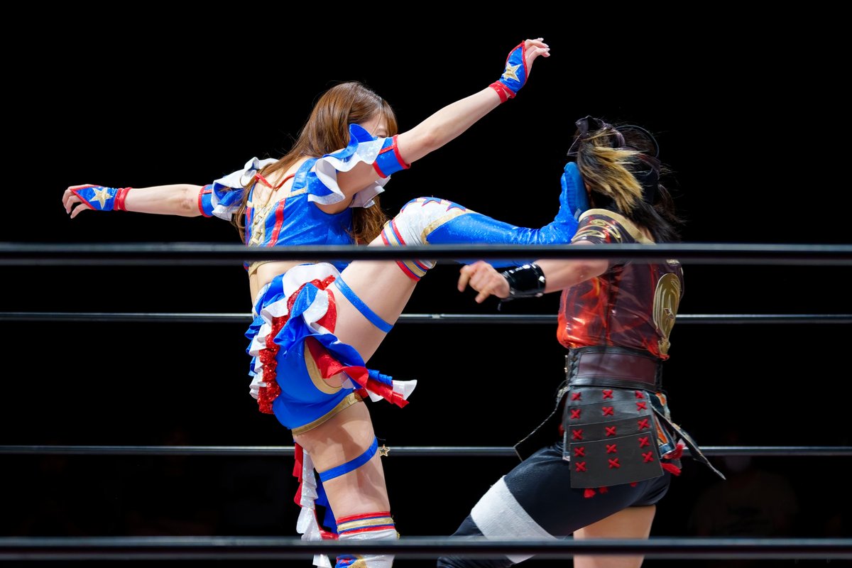 di_zhy's tweet photo. 2026.7.4 新木場1stリング

#tjpw #荒井優希 #芦田美歩 #ハットリ桜 https://t.co/SR2IWNHR3x