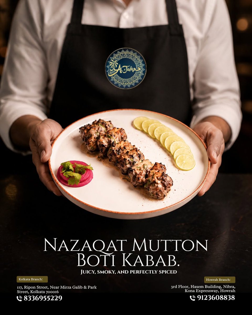Altamr12's tweet photo. For those who appreciate authentic flavors. 📷

The rich aroma, juicy texture, and smoky finish of our Nazaqat Mutton Boti Kabab make every bite a memorable one.

Experience the taste only at #AlTamr.

𝐕𝐢𝐬𝐢𝐭 𝐮𝐬: https://t.co/5YFIBoseF6 https://t.co/MzrlCpZkGx