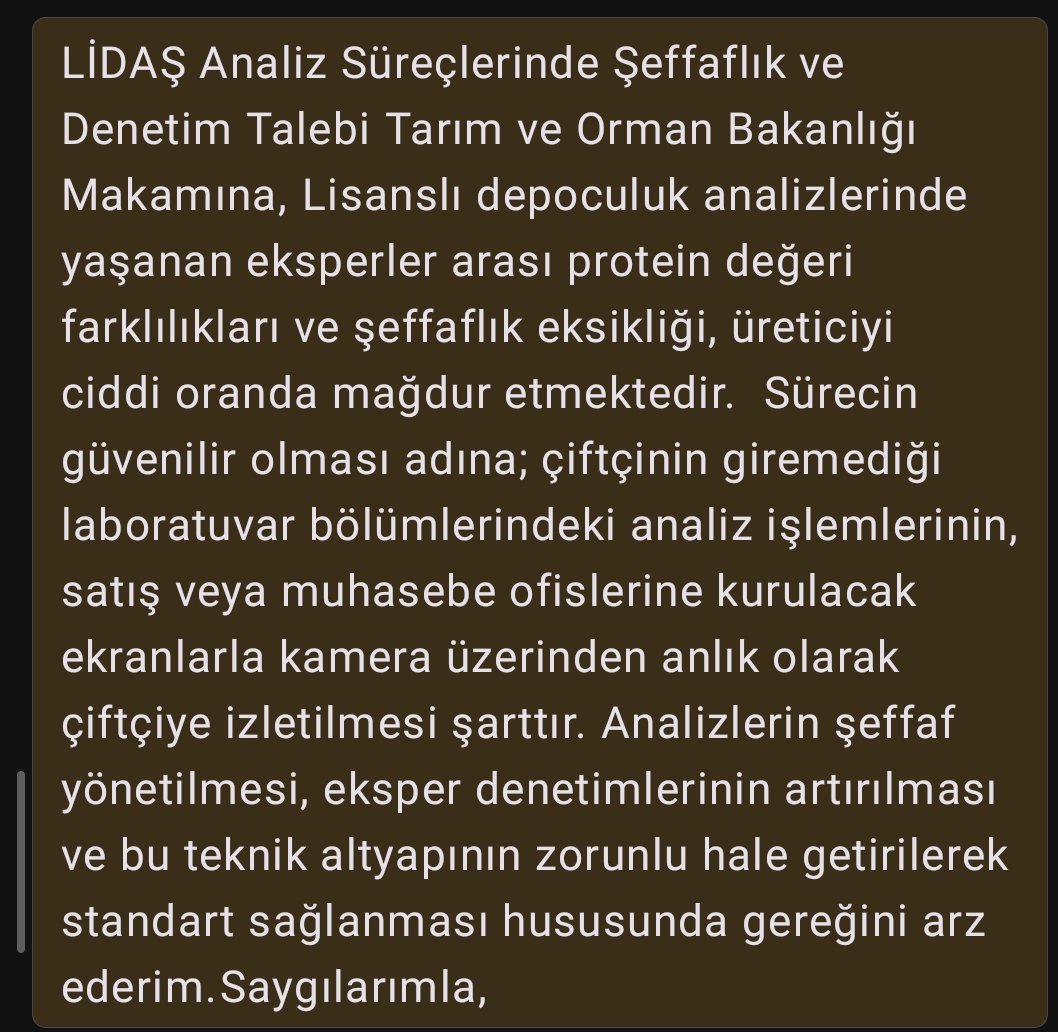 p2pchain's tweet photo. @ibrahimyumakli LİDAŞ Analiz Süreçlerinde Şeffaflık ve Denetim Talebi. @tarimbakan
@RTErdogan https://t.co/n2GmGb7WgJ