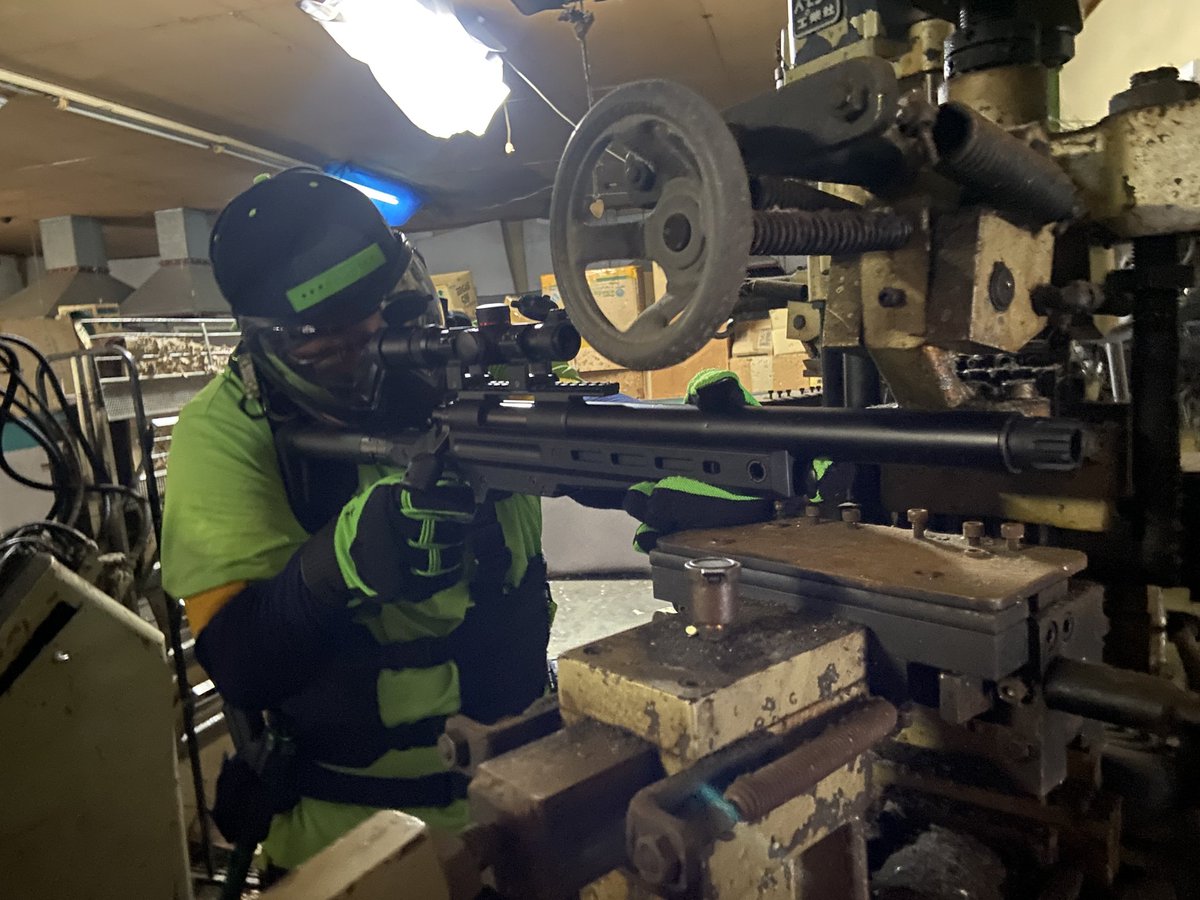 green_man_ZX6R's tweet photo. 久しぶりにゴースト福崎へサバゲーに 調子乗ってたら跳弾でヒットした図
VSR-ONE 難しいけどヒット取れると楽しい(*^^*)
#サバゲー
#CQBghost https://t.co/YPVb23IJOJ