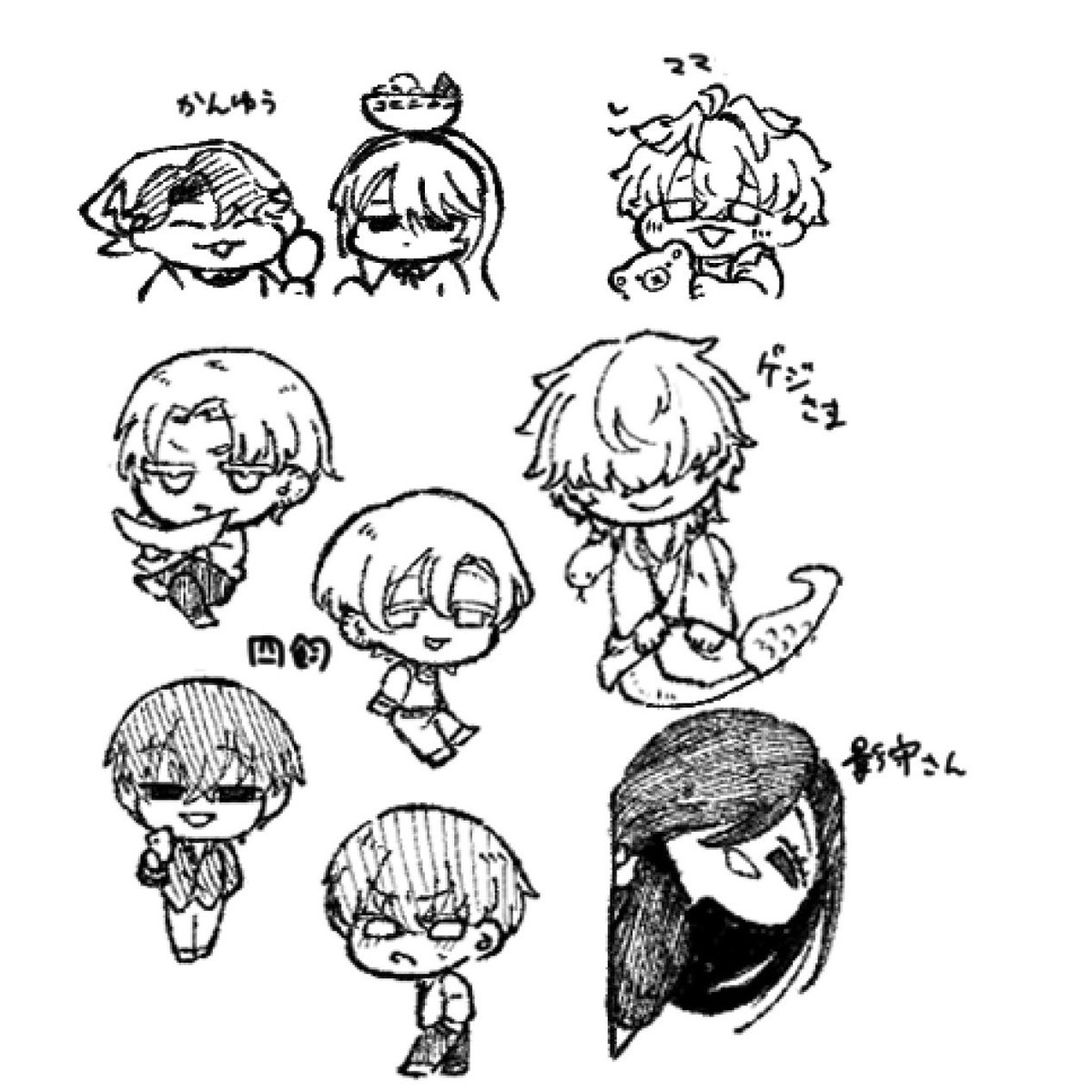 ze_toooode's tweet photo. モチカのミニキャラひとまとめ https://t.co/1KvNTD6cJc